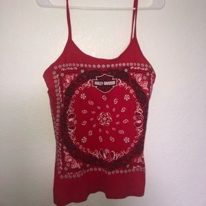 Red Harley Davidson Tank